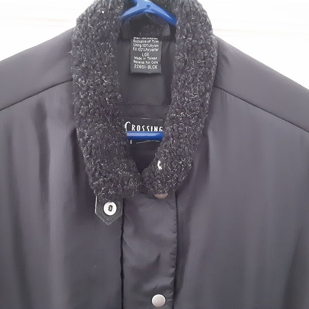 Crossing Pointe vest with faux fur trim